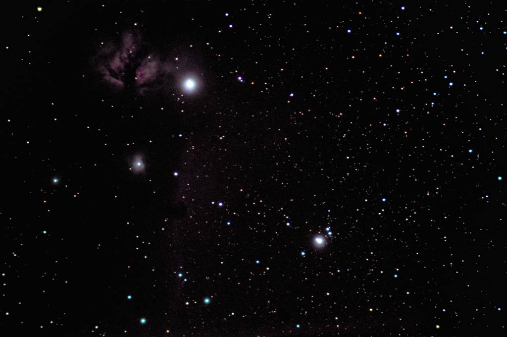 Orion Zeta mit Flammen und Pferdekopf Nebel