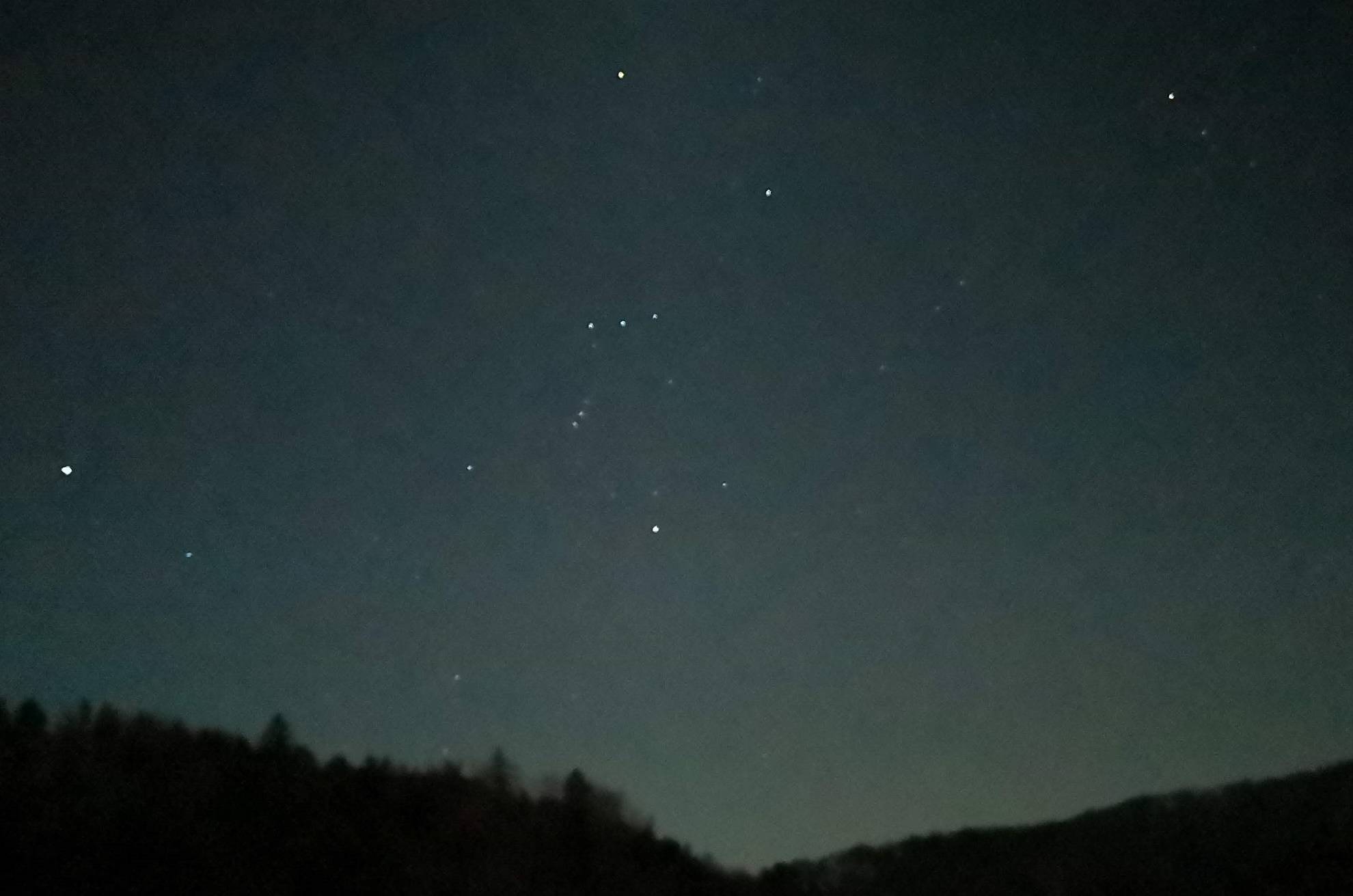Orion, Stier und Sirius